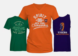 Custom heat transfer names on jerseys